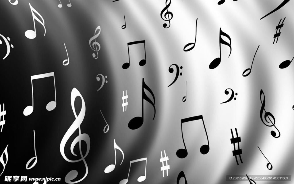 音乐背景音符素材图片