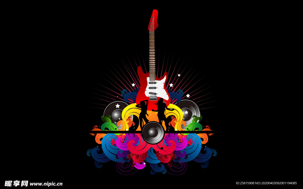 音乐背景音符素材图片