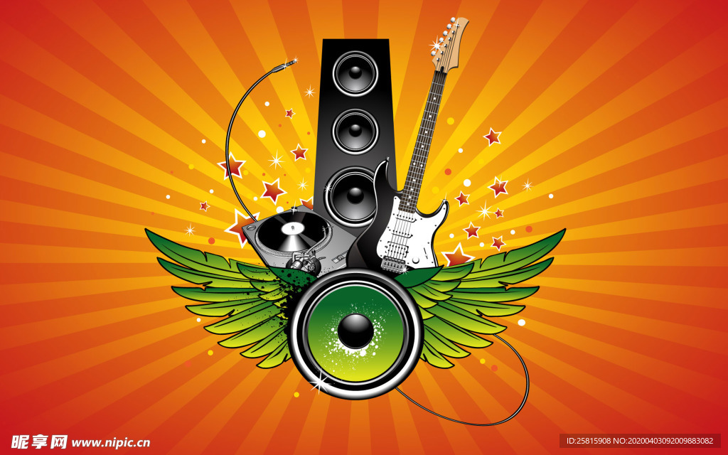 音乐背景音符素材图片