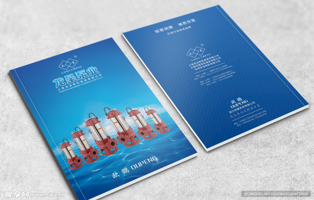 杂志画册样本封面封底样机