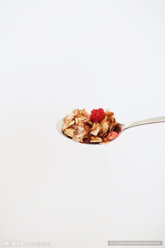 燕麦麦片早餐勺子