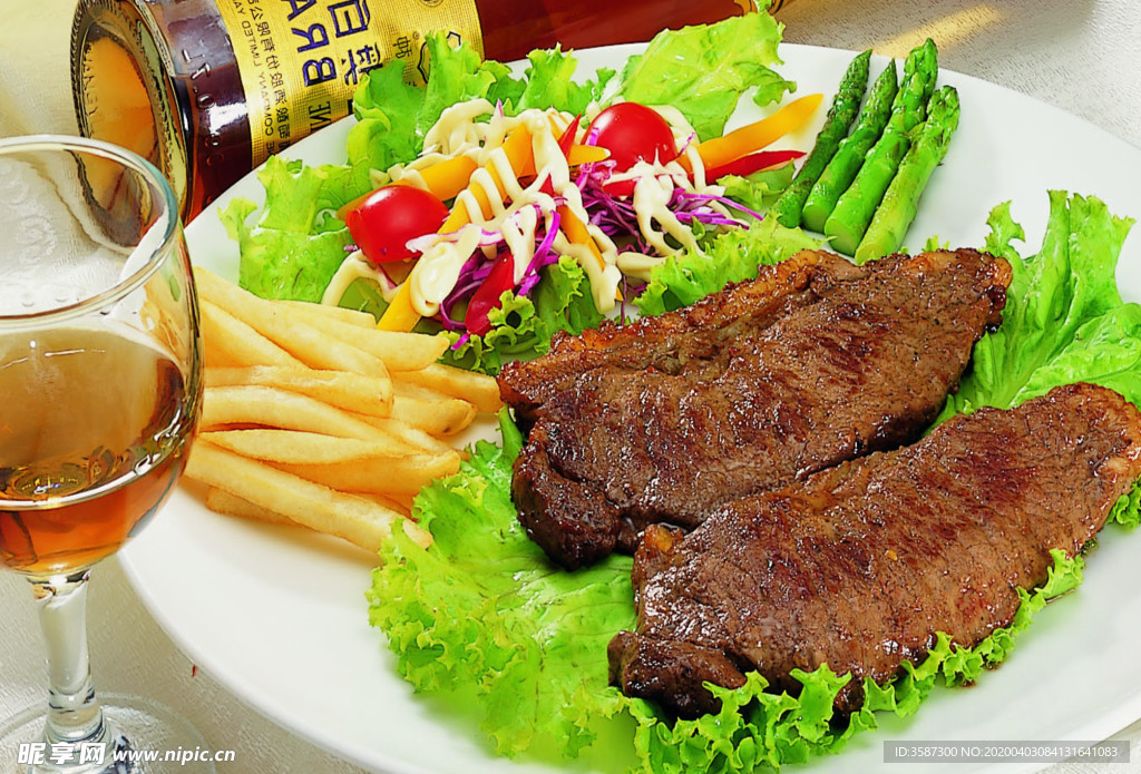 白兰地煎焗美国西冷