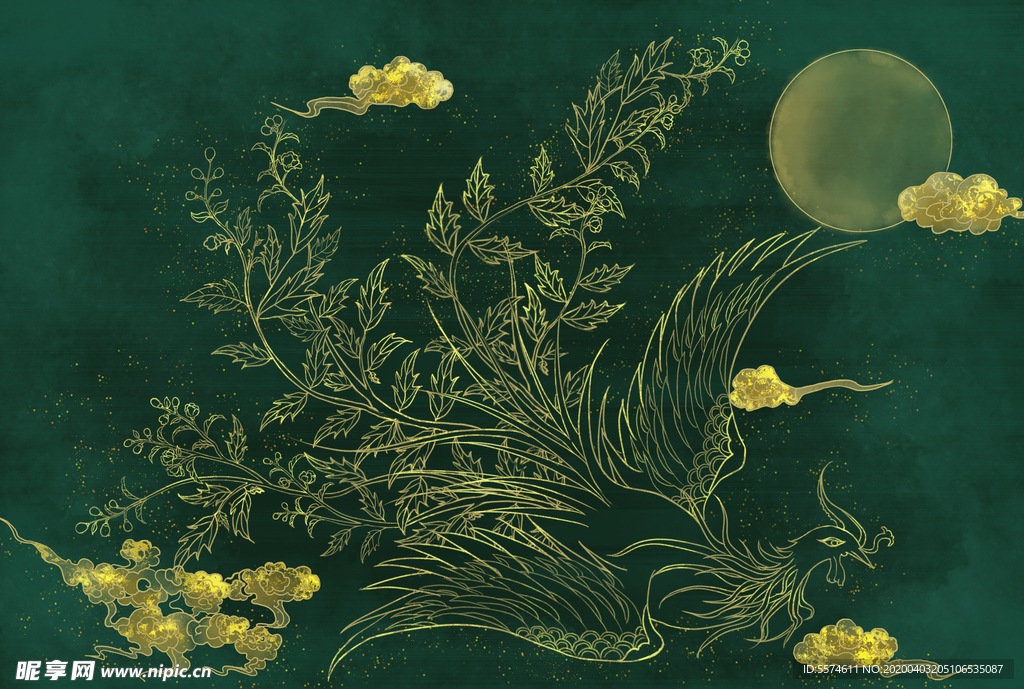 中国风电视背景墙