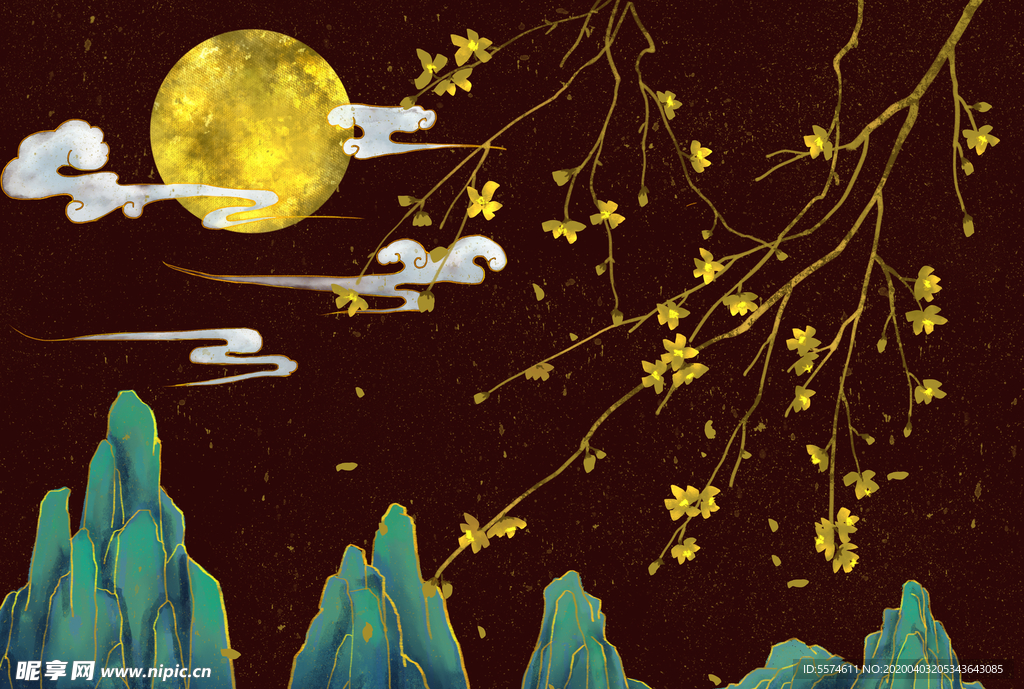 中国风电视背景墙