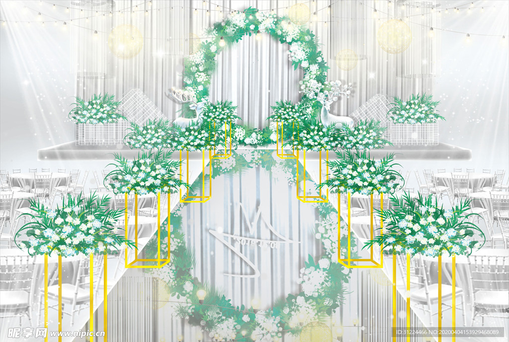 小清新婚礼图片