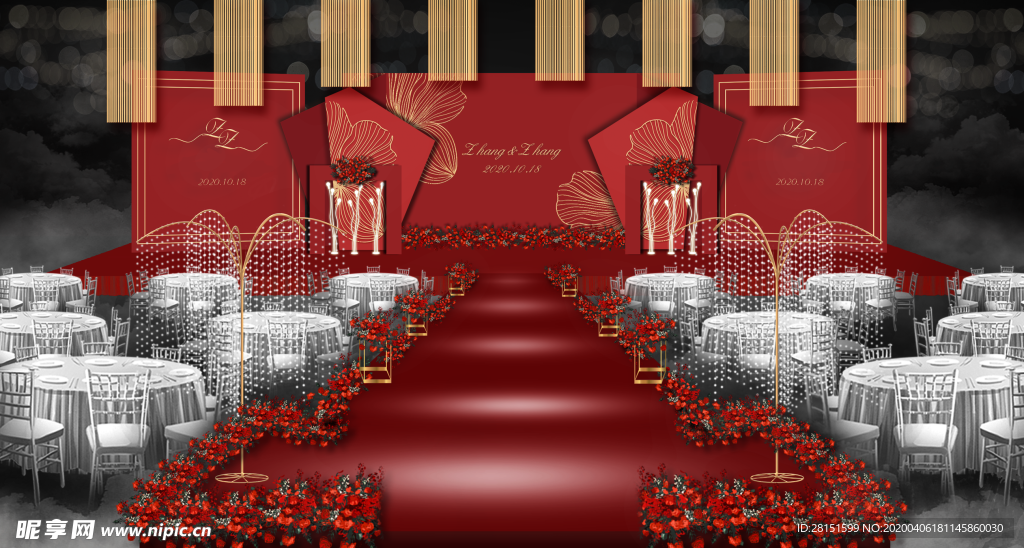 婚礼设计主题婚礼红色婚礼图片
