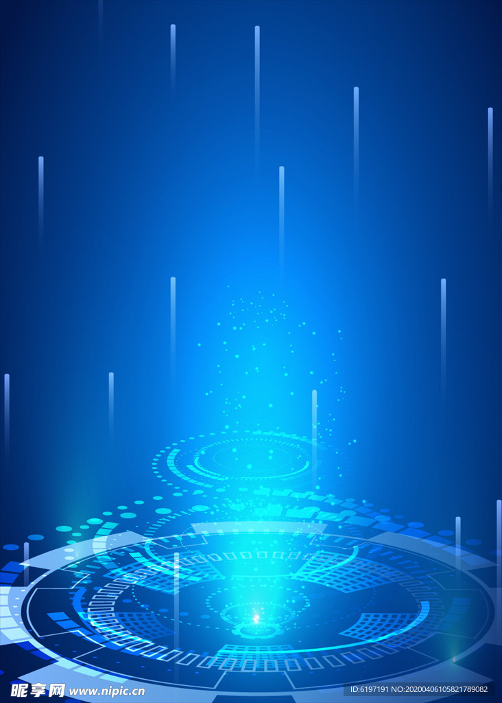 蓝色科技背景