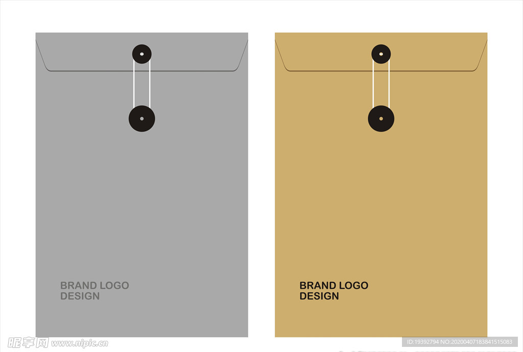 文件袋效果图矢量