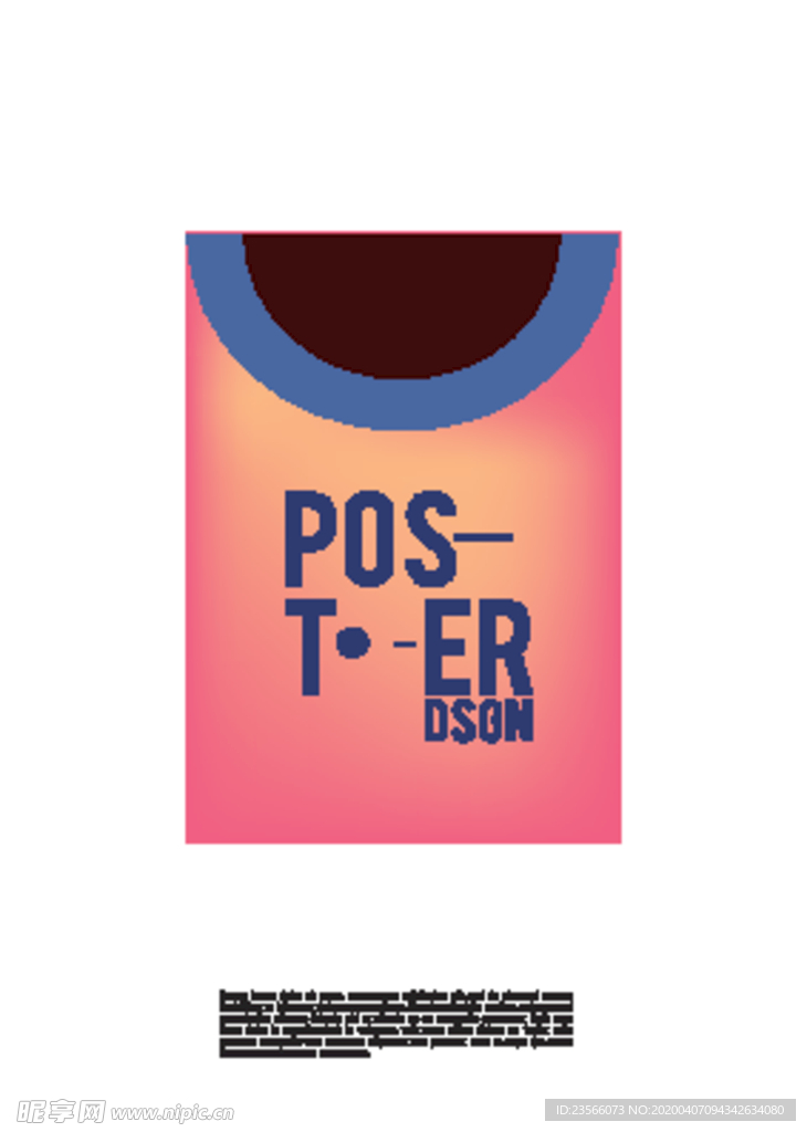 几何拼接创意海报图案