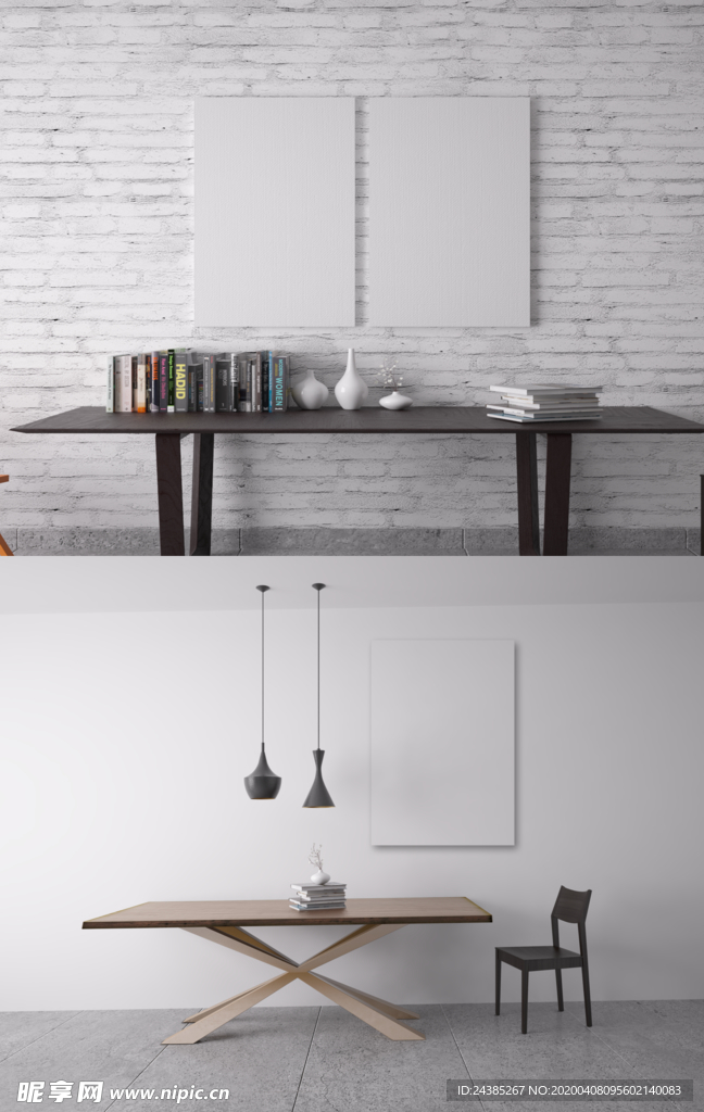 办公室海报样机