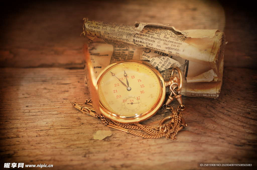 怀表链表钟表图片