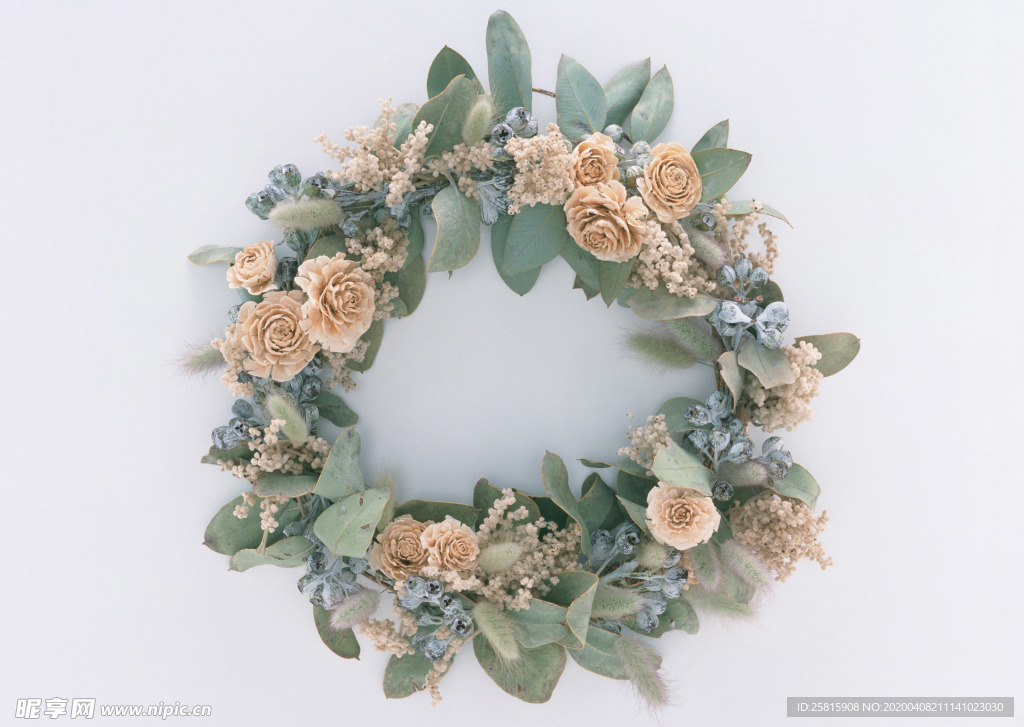 花 花环 花框 花边 矢量花环