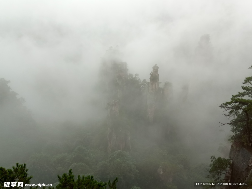 张家界雾景