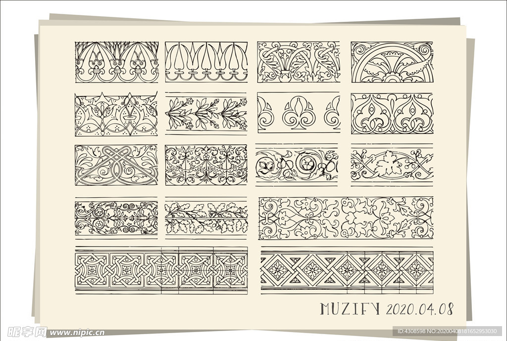 20款入欧式复古装饰边框