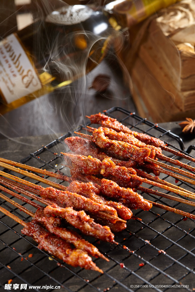 烤肉撸串烤串烧烤图片