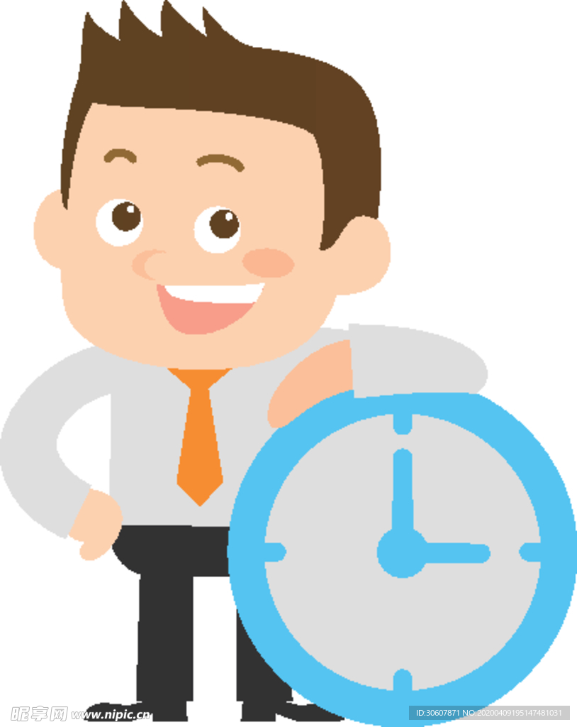 卡通商务男性