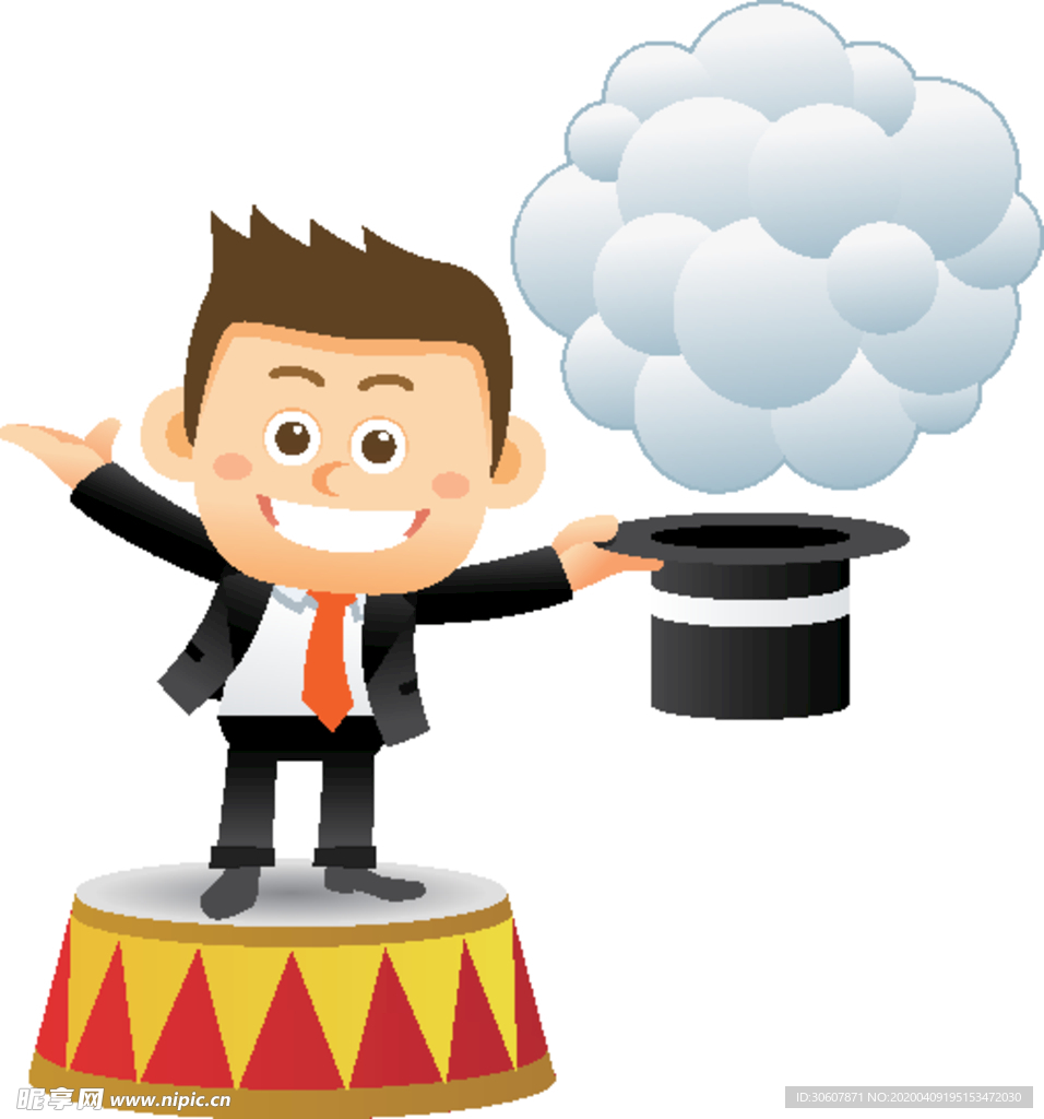 卡通商务男性