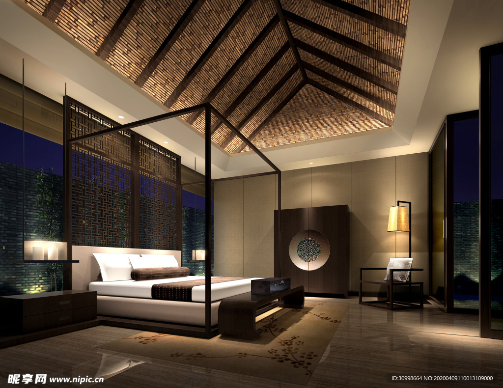 酒店卧室效果图