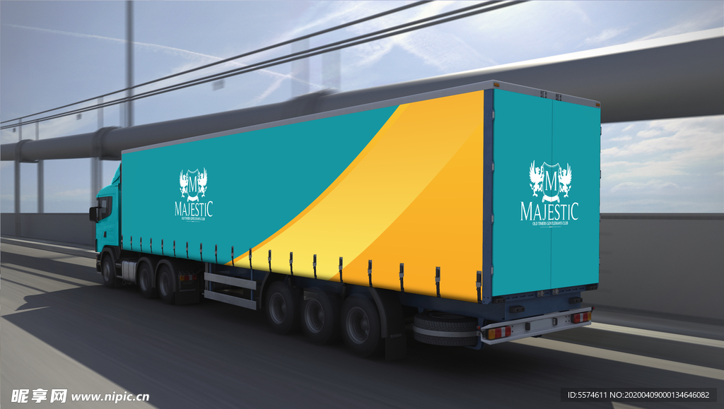 大车车身广告样机