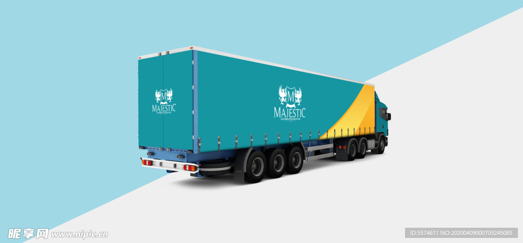 大车车身广告样机