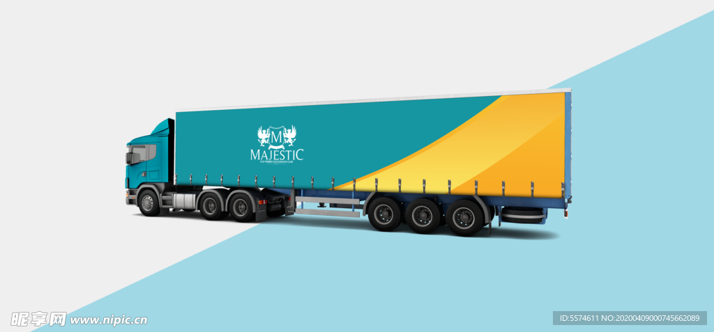 大车车身广告样机