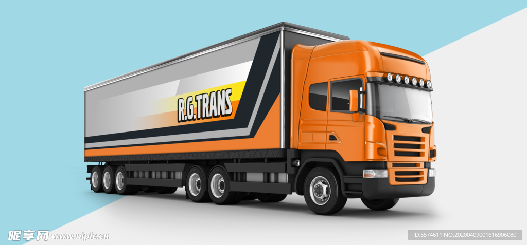 大车车身广告样机