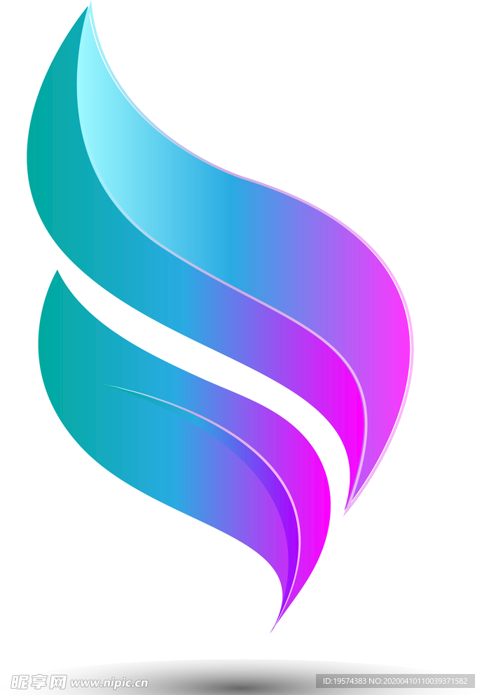 logo 标志 辅助图形 渐变