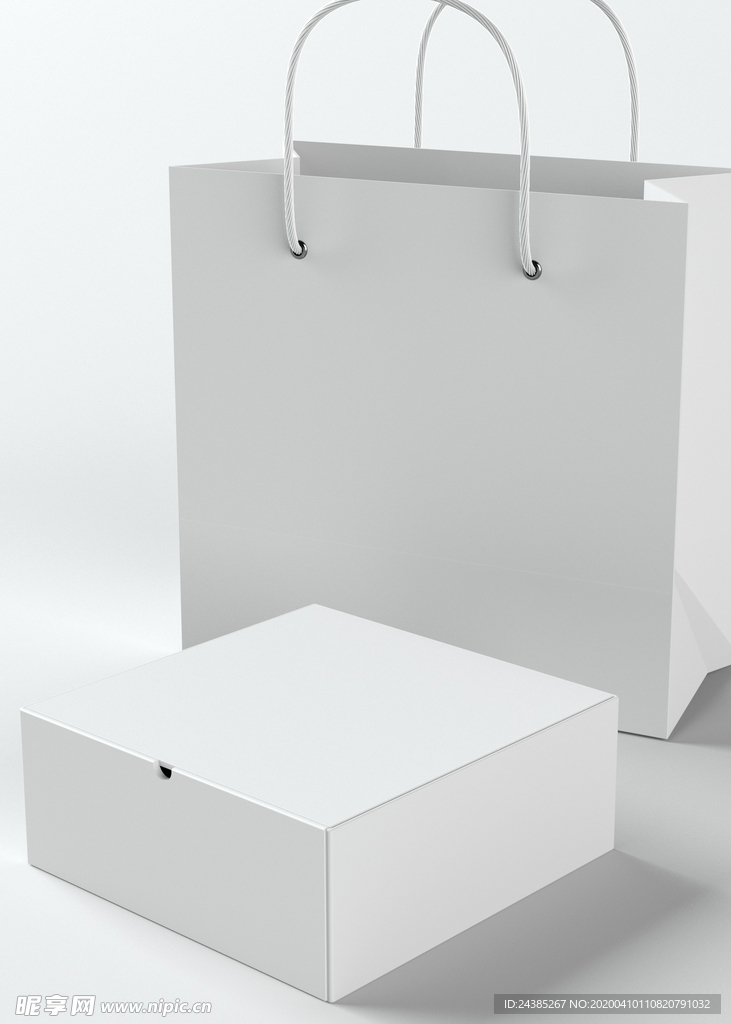 手提袋盒子样机