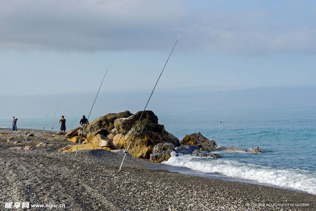 钓鱼垂钓捕鱼抓鱼图片