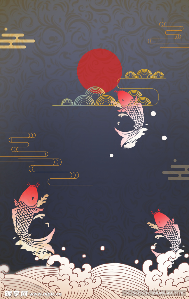 新中式海报背景