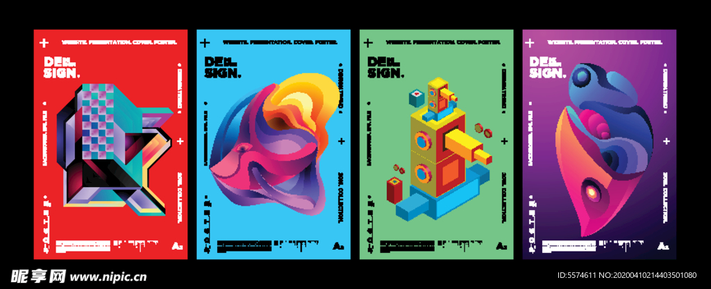 彩色创意海报