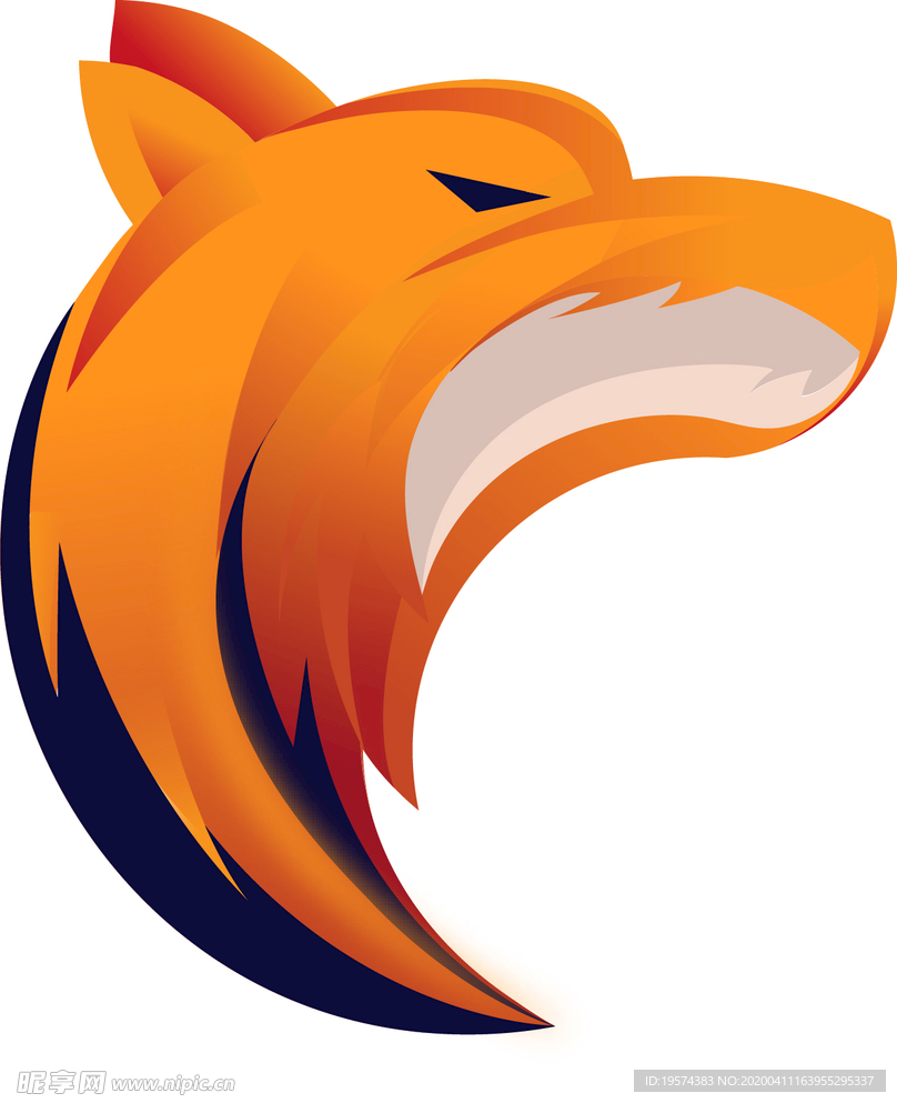 狼 狗 豹子 动物 渐变