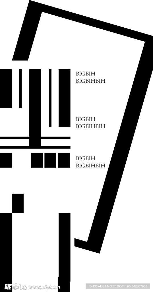 黑白 字体设计 钢琴 琴键