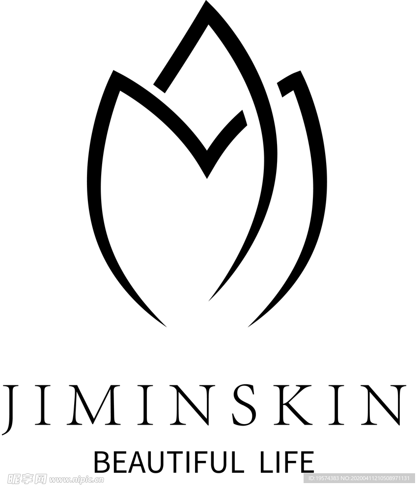 花朵 线条 白描 设计