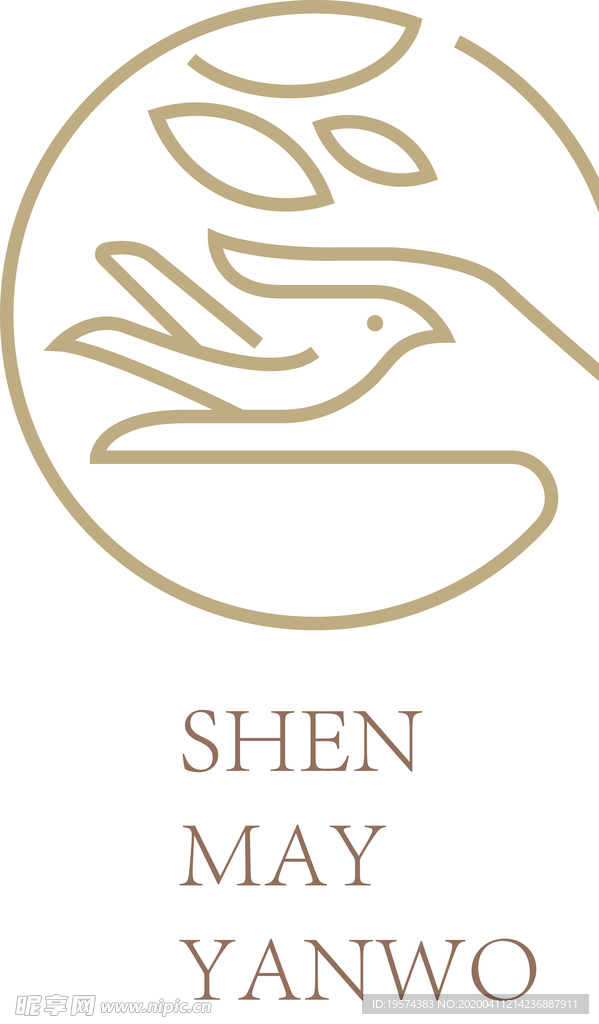 手 女性 护手霜 线描 简约