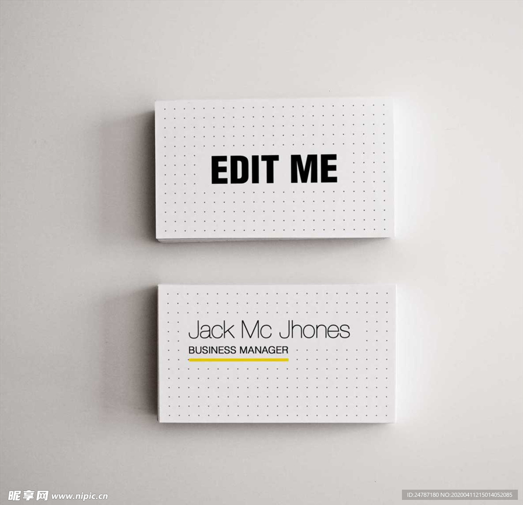 名片样机效果图