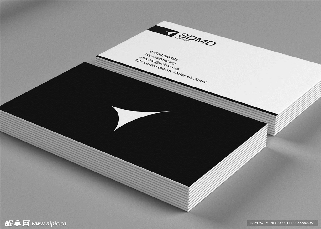 名片样机效果图