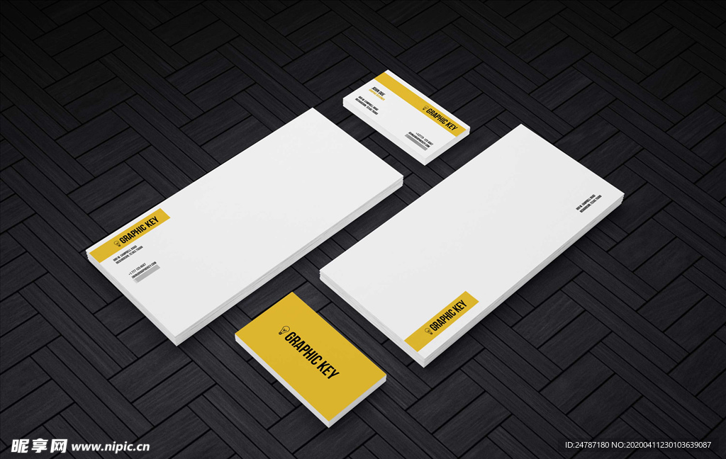 名片样机效果图