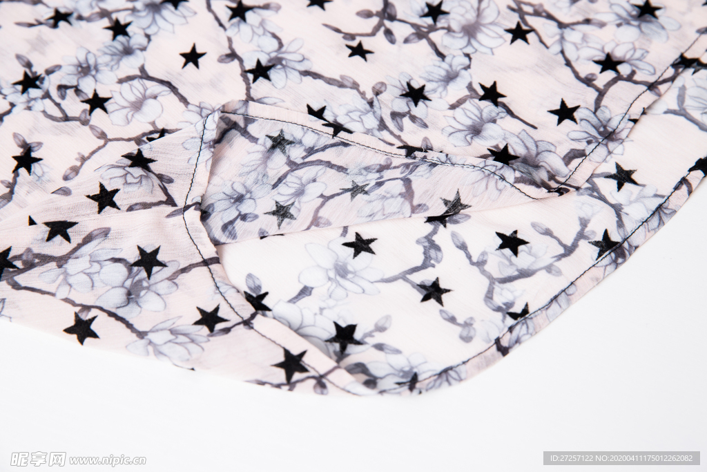 花俏连衣裙特写