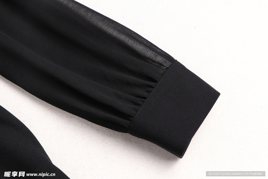 衣服长袖子特写