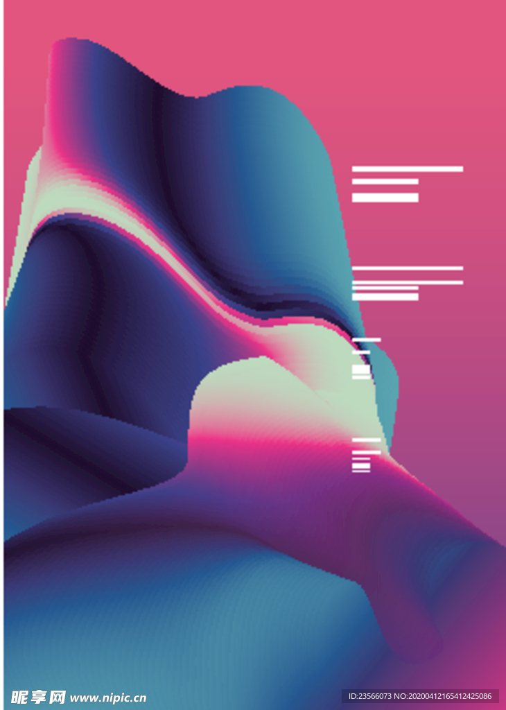 抽象炫彩液态图案