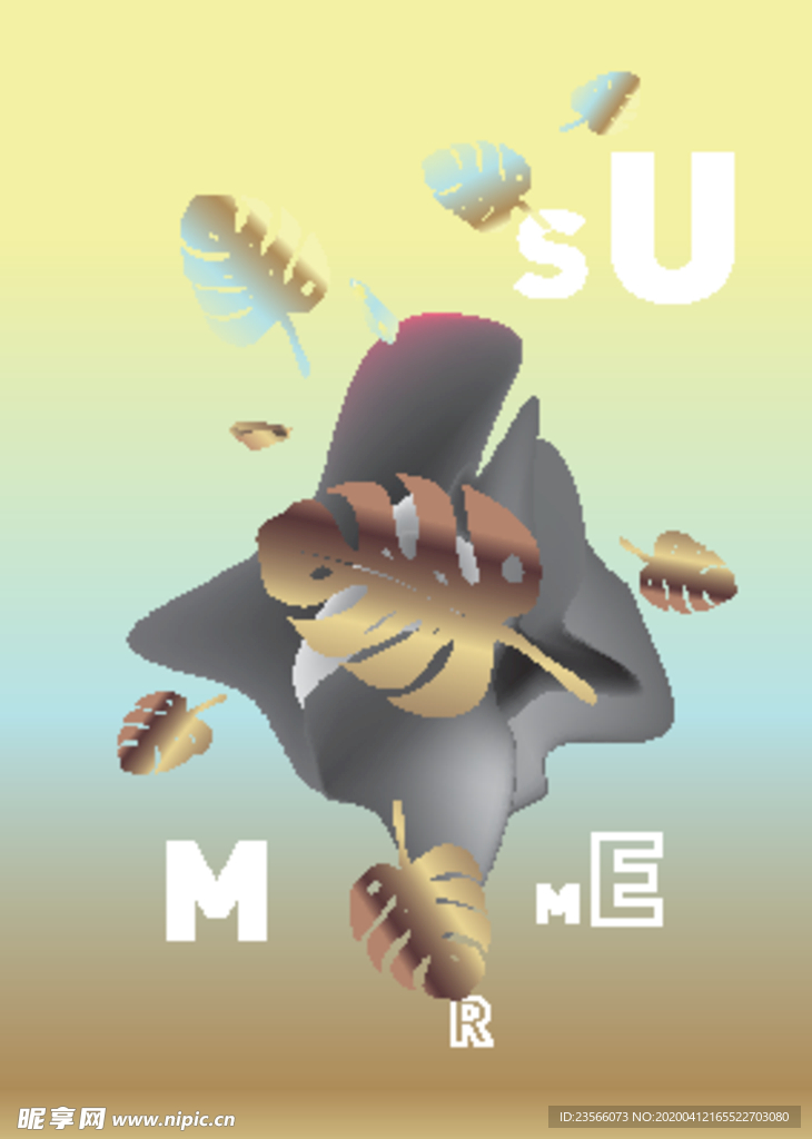 几何拼接排版设计