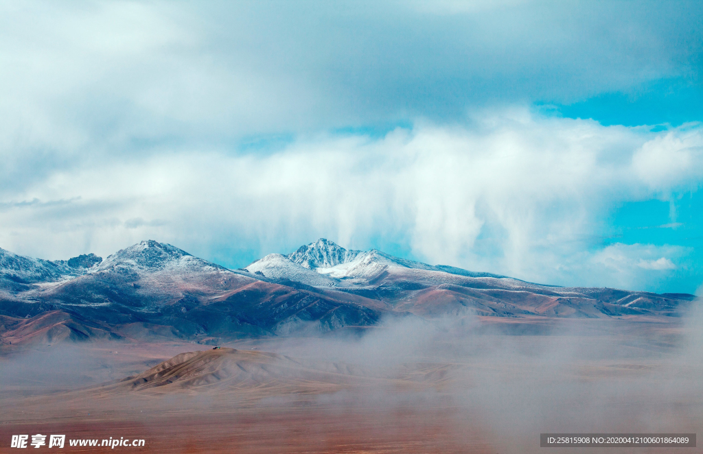 雪山冰川自然图片