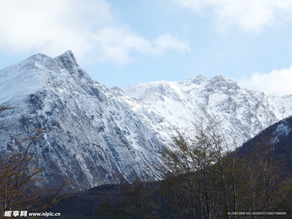 雪山冰川自然图片