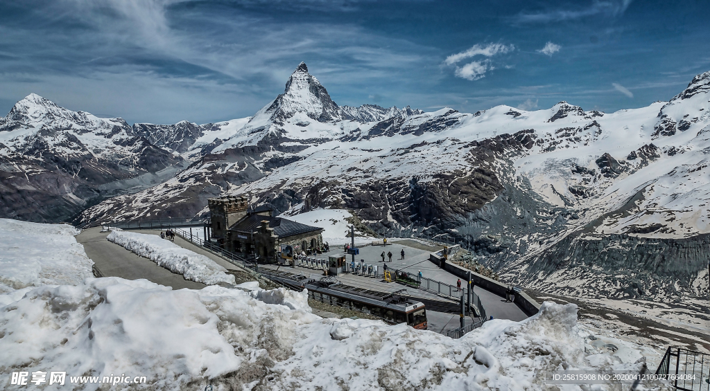 雪山冰川自然图片