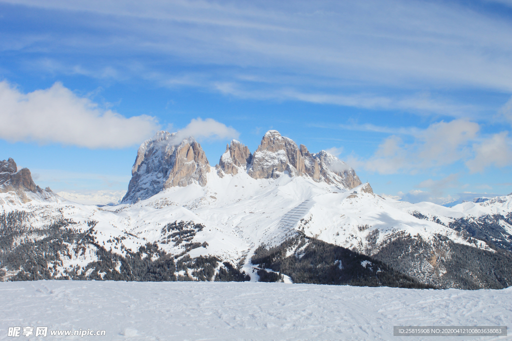 雪山冰川自然图片