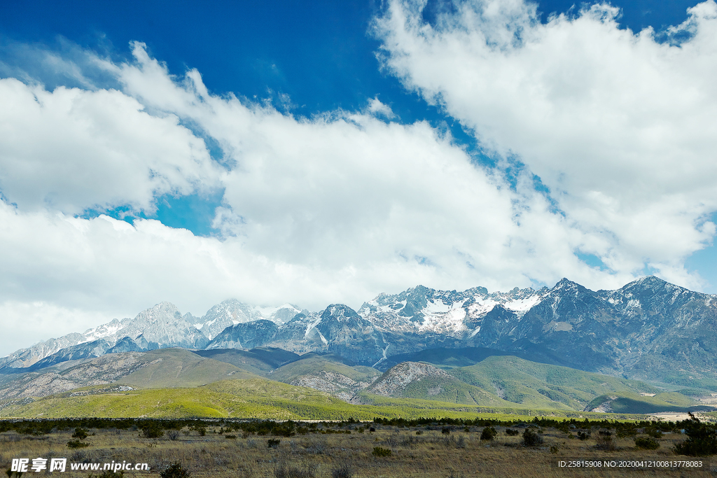 雪山冰川自然图片