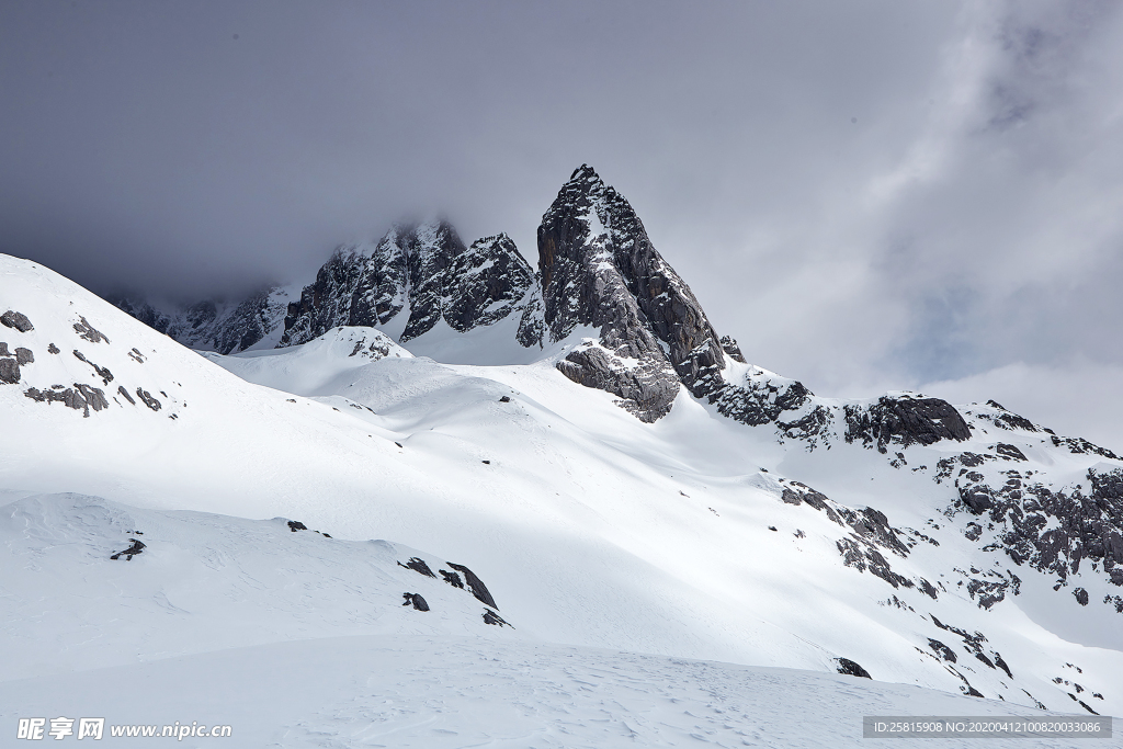 雪山冰川自然图片