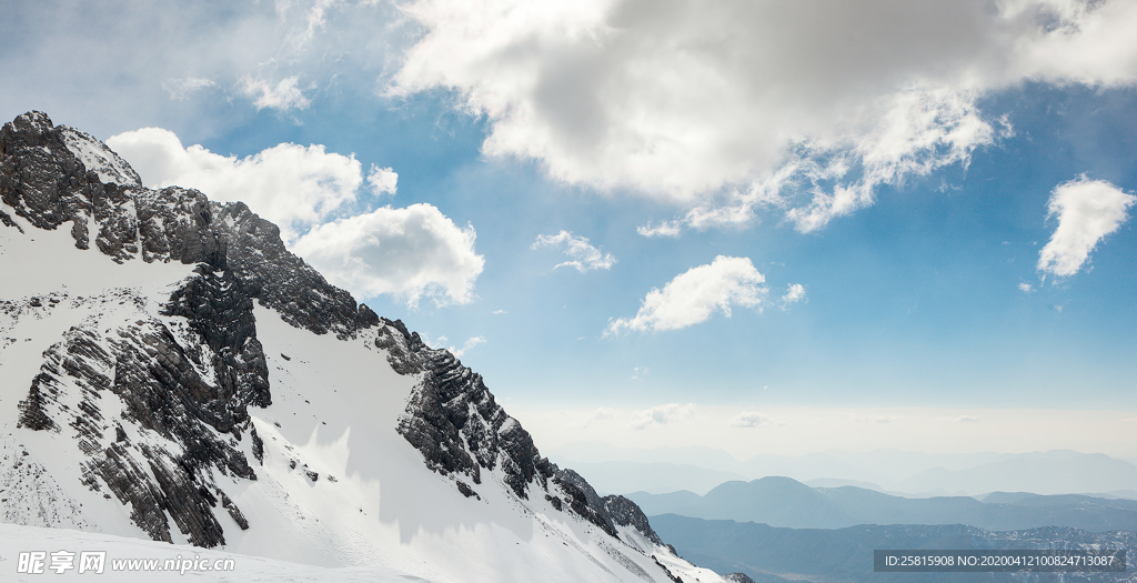 雪山冰川自然图片