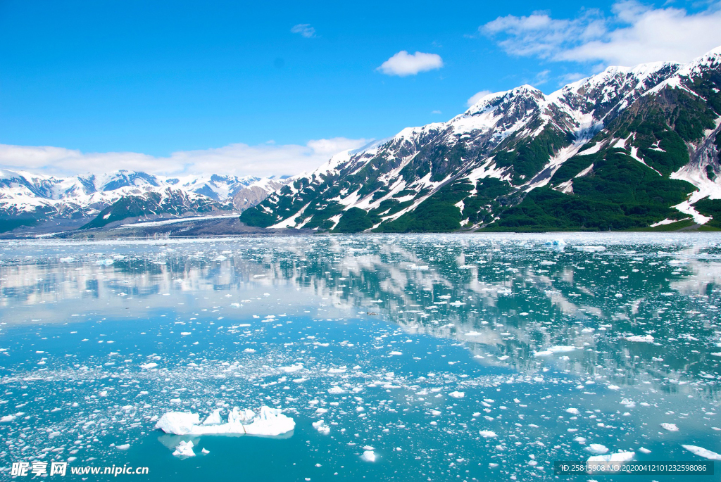 雪山冰川自然图片